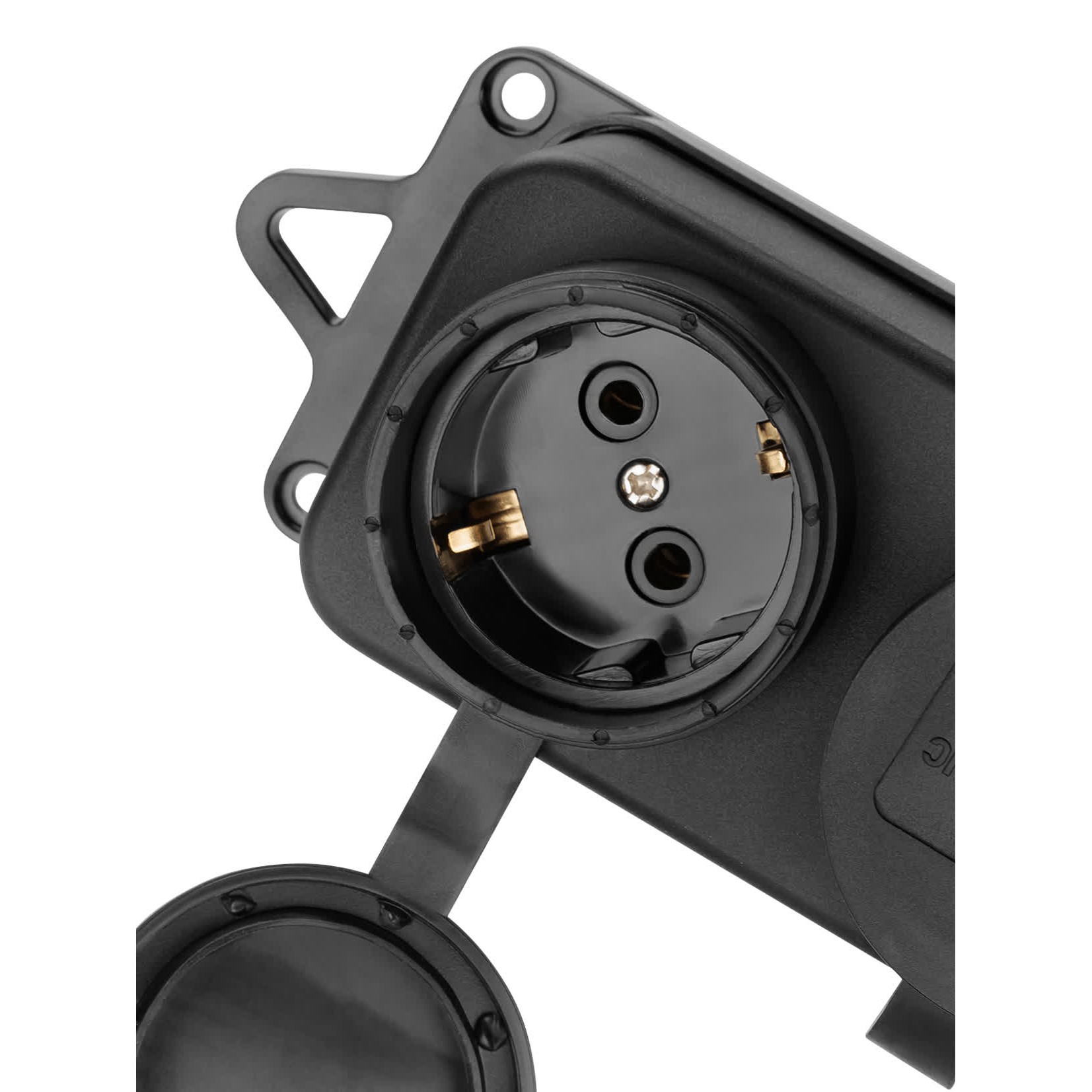 Розетка двухместная с заглушками каучук 2Р+РЕ 16А 250В IP44 TDM