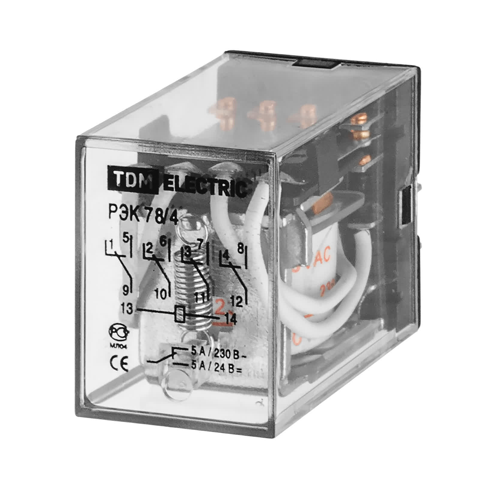Реле РЭК78/4 3А 230В АC TDM