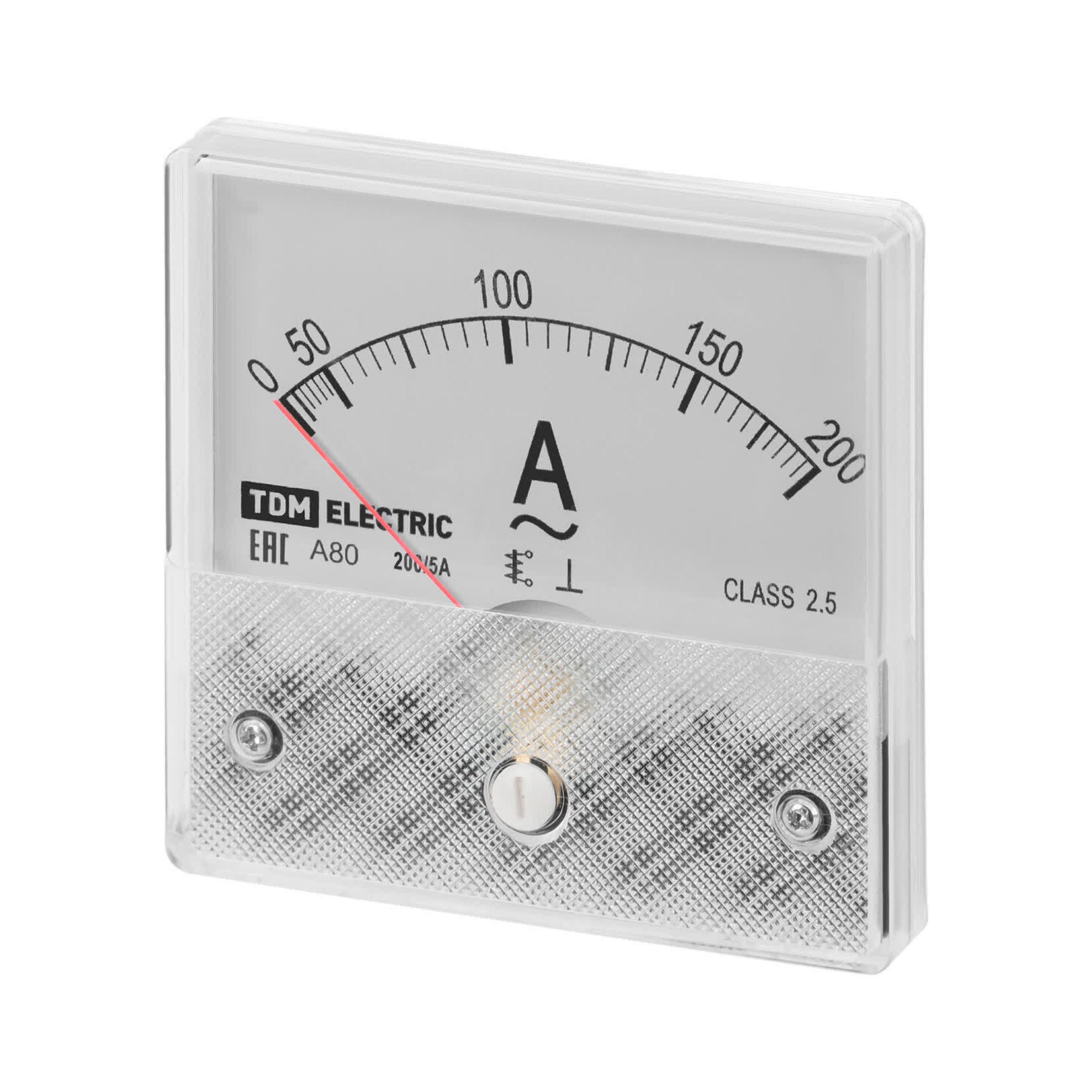 Амперметр А80Н 200А/5А-2,5, трансформаторного включения, (без поверки), TDM