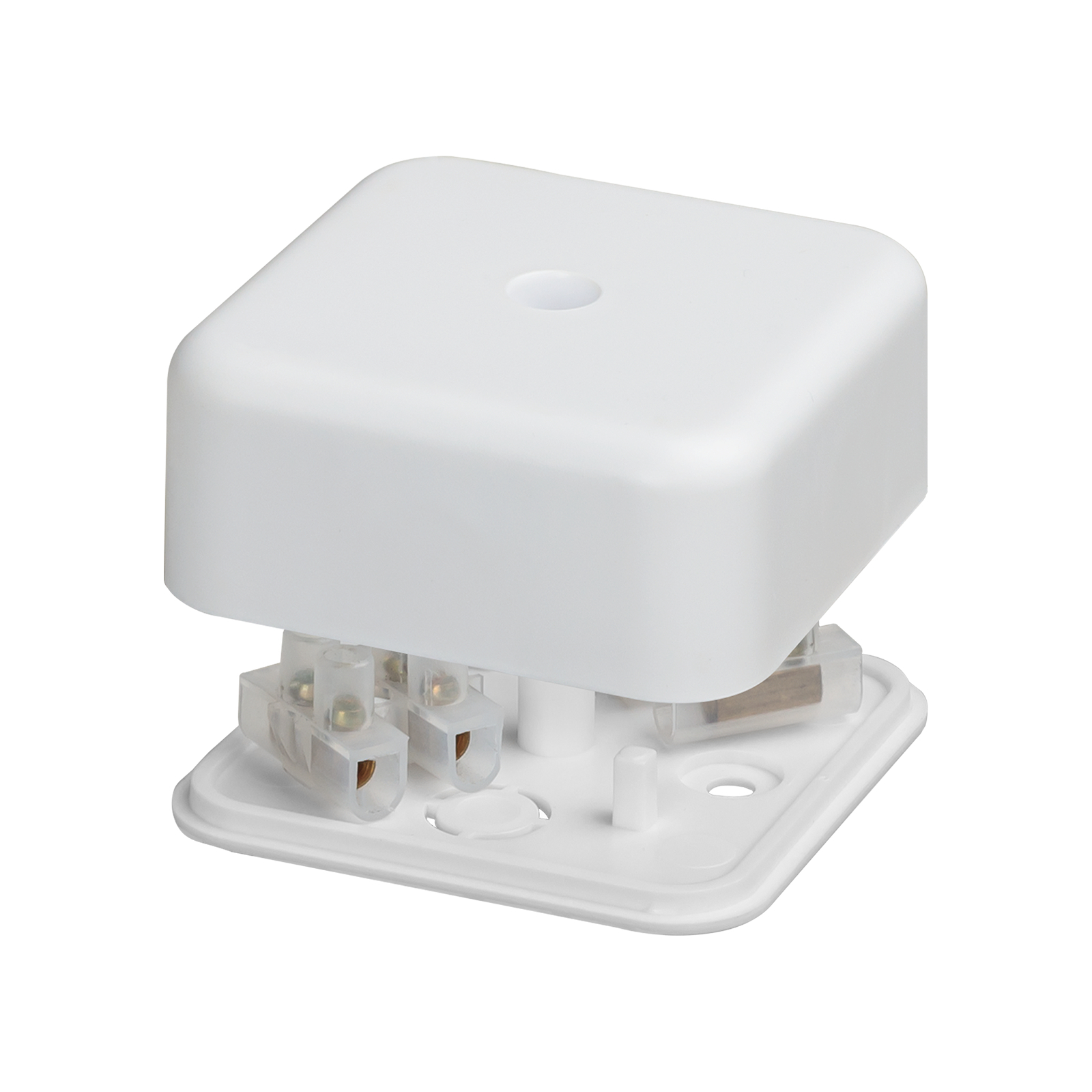 Коробка распаячная КР 50х50х20 ОП с клем. колодкой белая IP40 TDM