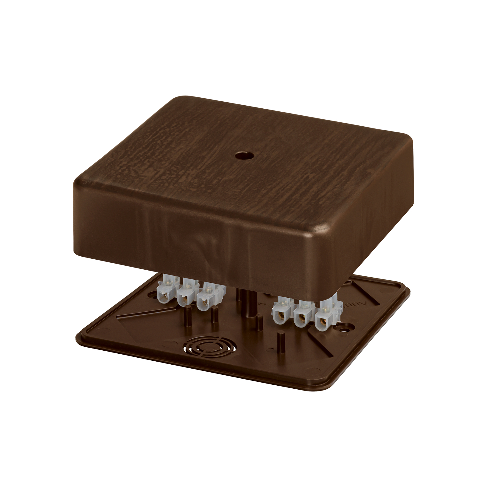 Коробка распаячная КР 100х100х29 ОП бук, с клем. колодкой, IP40, инд. штрихкод TDM