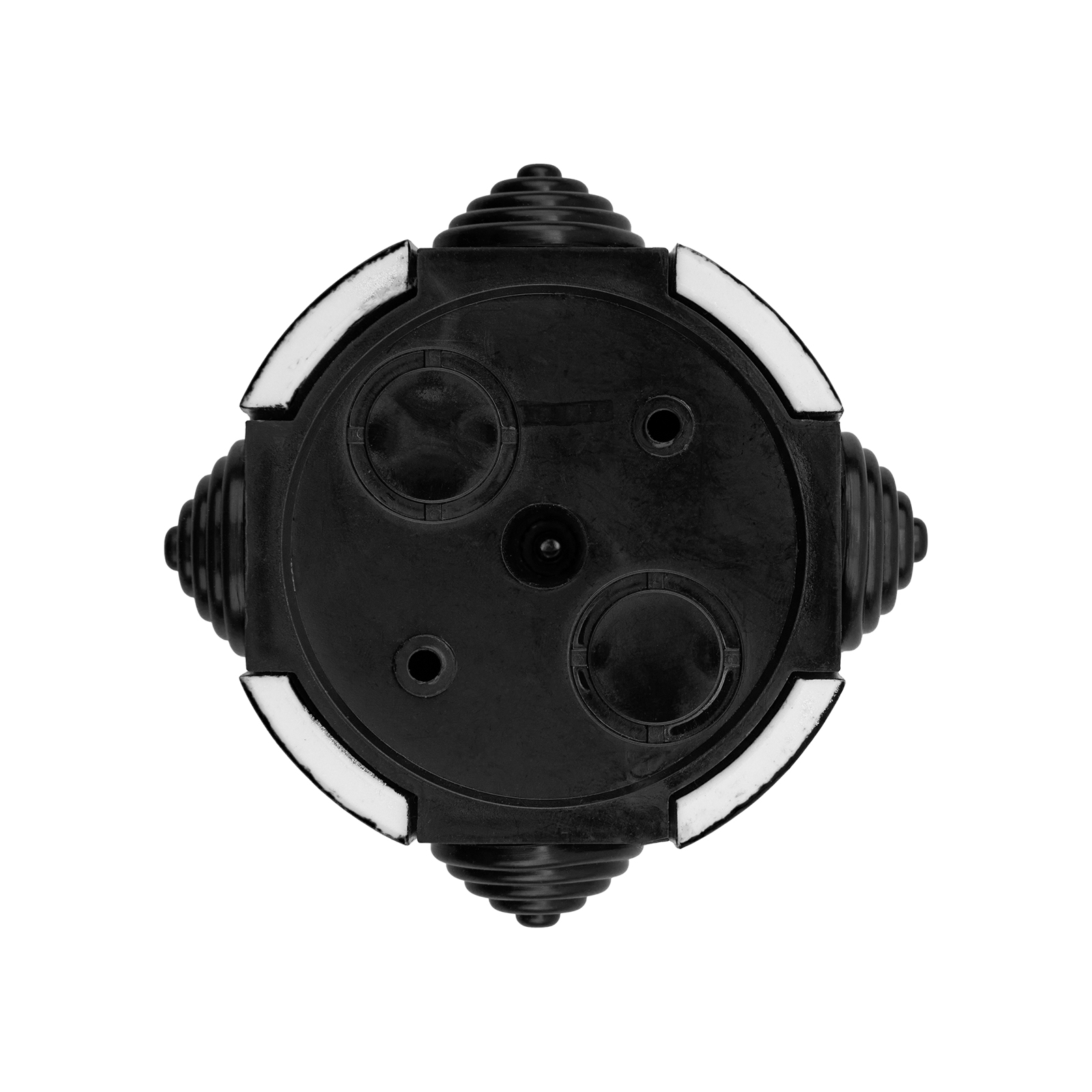 Коробка распаячная фарфоровая D7,8х4,5см черная TDM