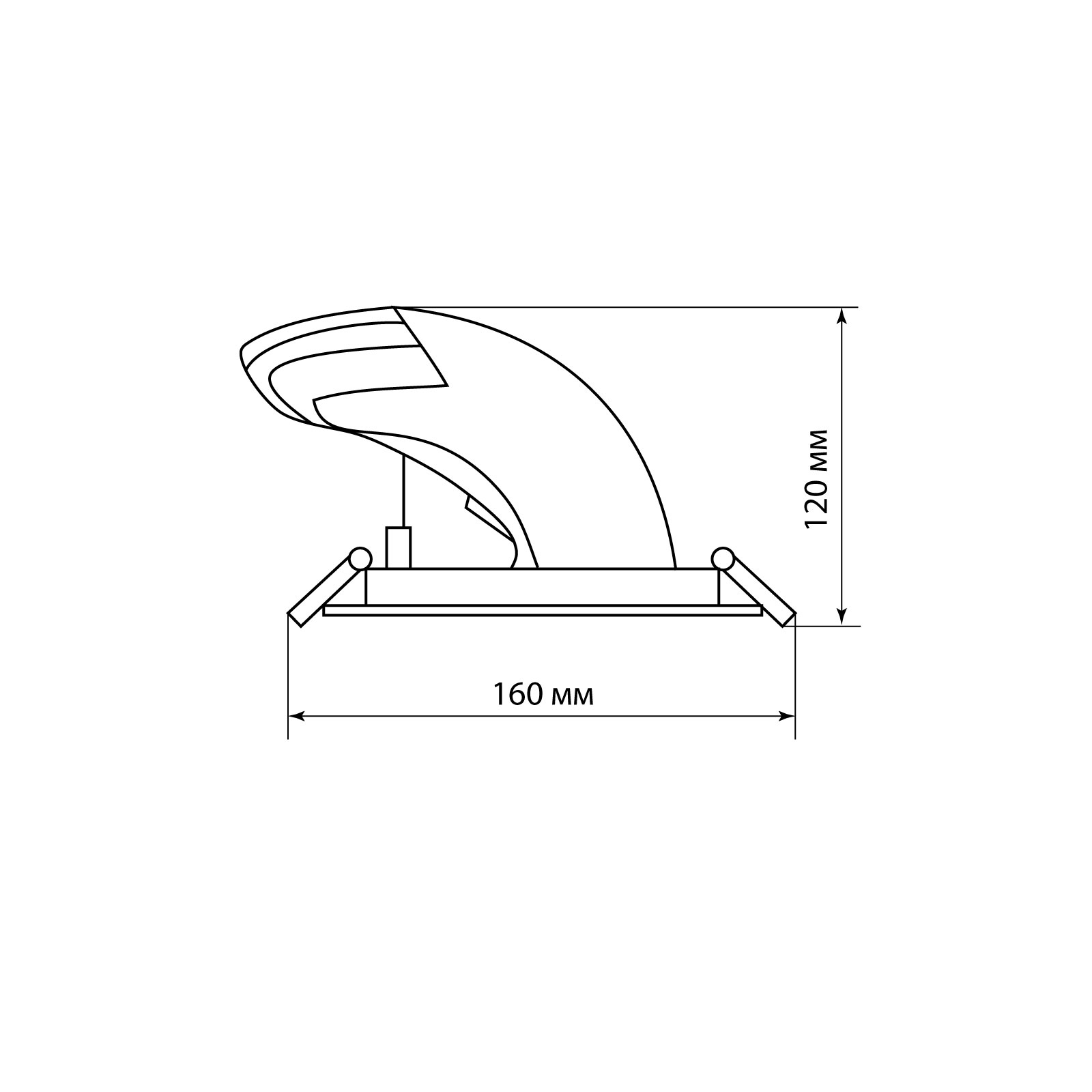 SQ0369-0405 Светильник встраиваемый поворотный Акцент-1 LED DSL-01-040-NW 40 Вт, 24°, 4000 К, 90 Ra, IP40, TDM