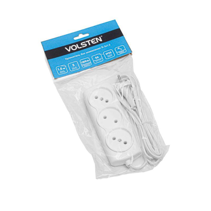 Volsten Si 3 x1.5 (э/уд.модель Р16-010 (1,5 метра, 6А, 1300Вт, ШВВП))