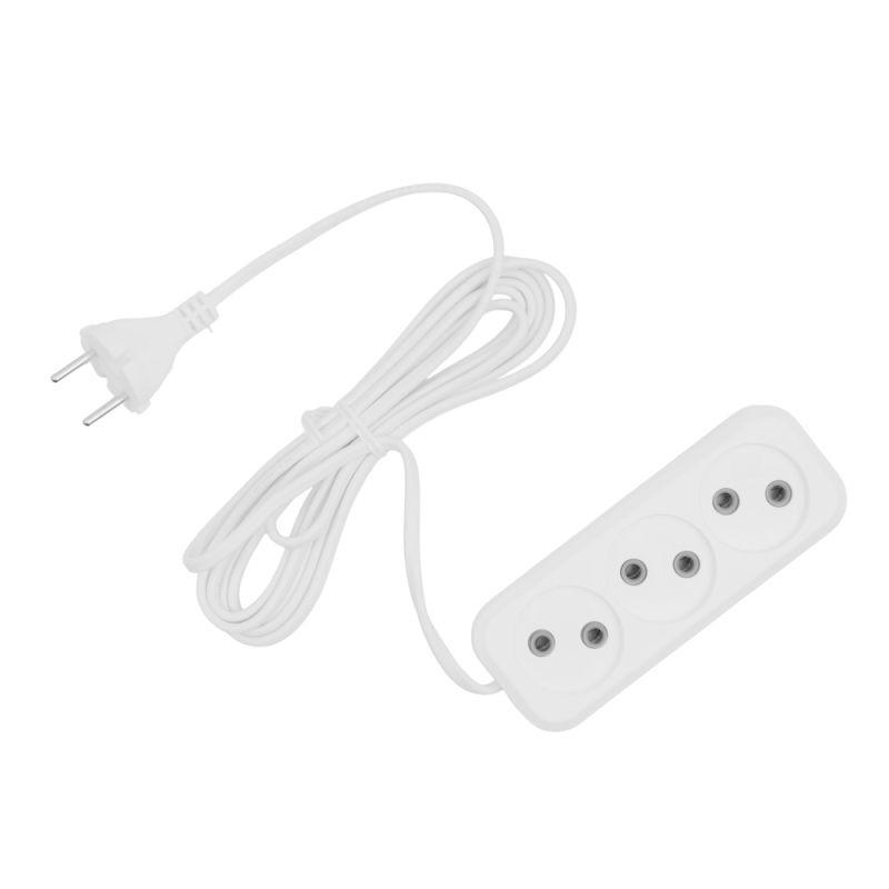 Volsten Si 3 x 3 (электрический удлинитель.модель Р16-010 (3 метра, 6А, 1300Вт, ШВВП)) ВЛОЖЕННОСТЬ 45 шт.