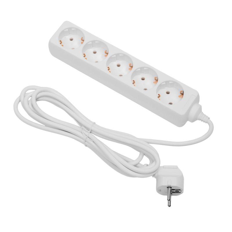 Volsten S 5x3-Z (э/удл., земля 5 гн. 3 м., 10А, 2200 Вт.)