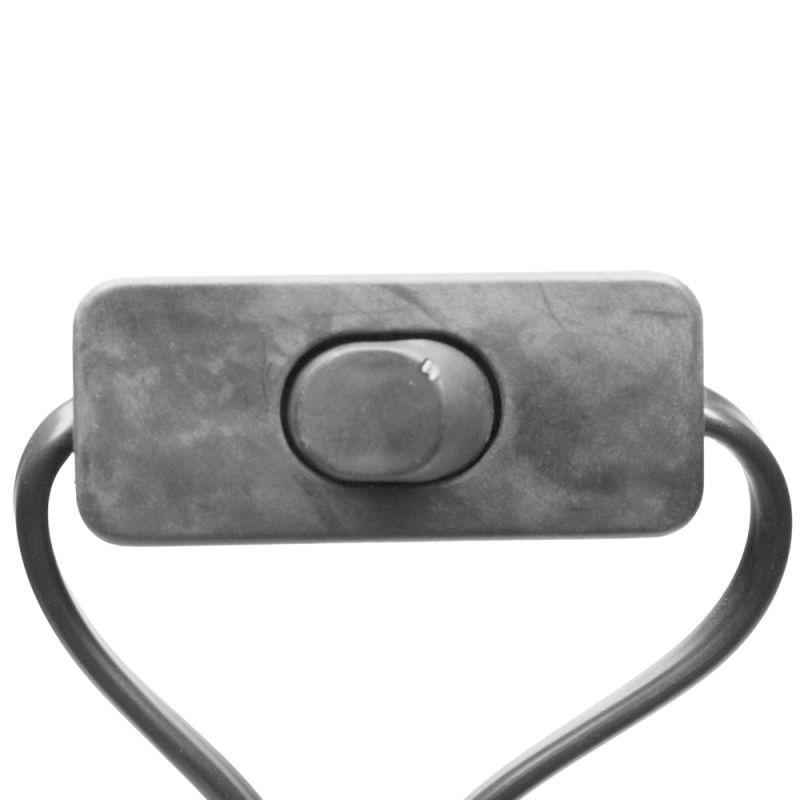 Volsten S-LRBK, Черный (сетевой кабель с плоской вилкой,выключатель,без земли, 1.5 м)