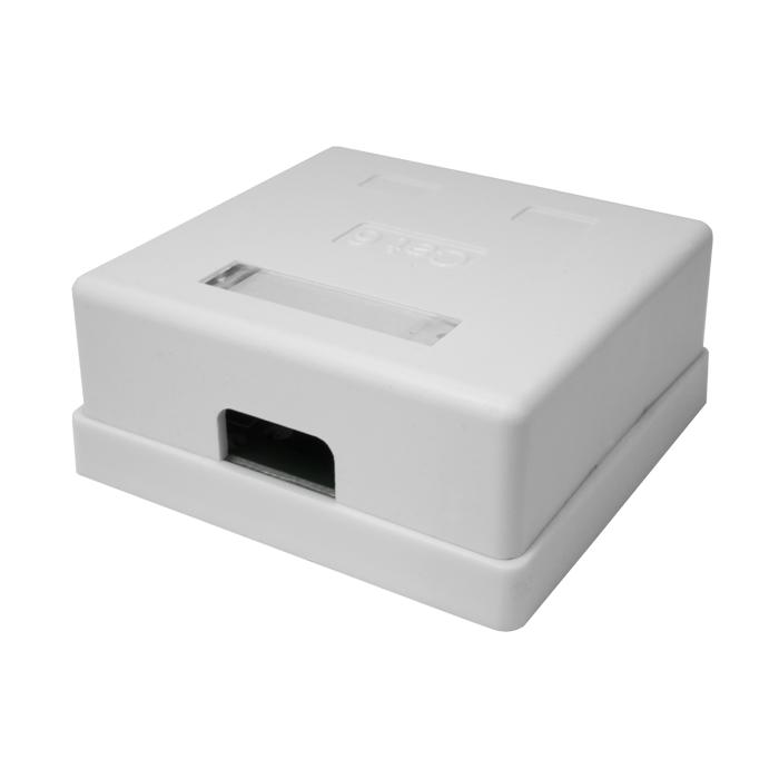 Компьютерная розетка 8P8C (RJ-45), UTP, Cat.6, 2 порта (10-0310)