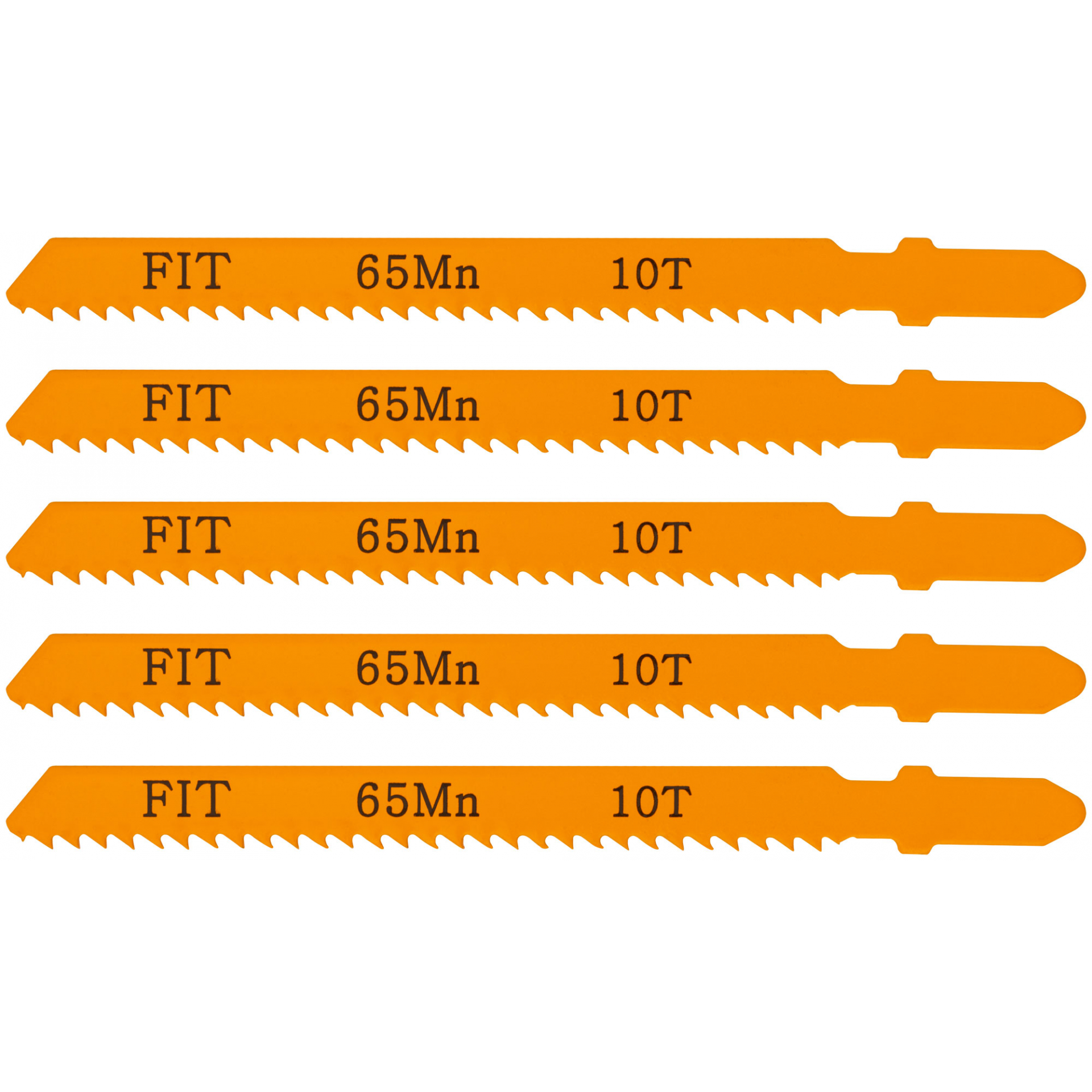Полотна для э/лобзика по дереву, европ.хвостовик, усиленная сталь 65 Мп, 5 шт., 10 ТPI