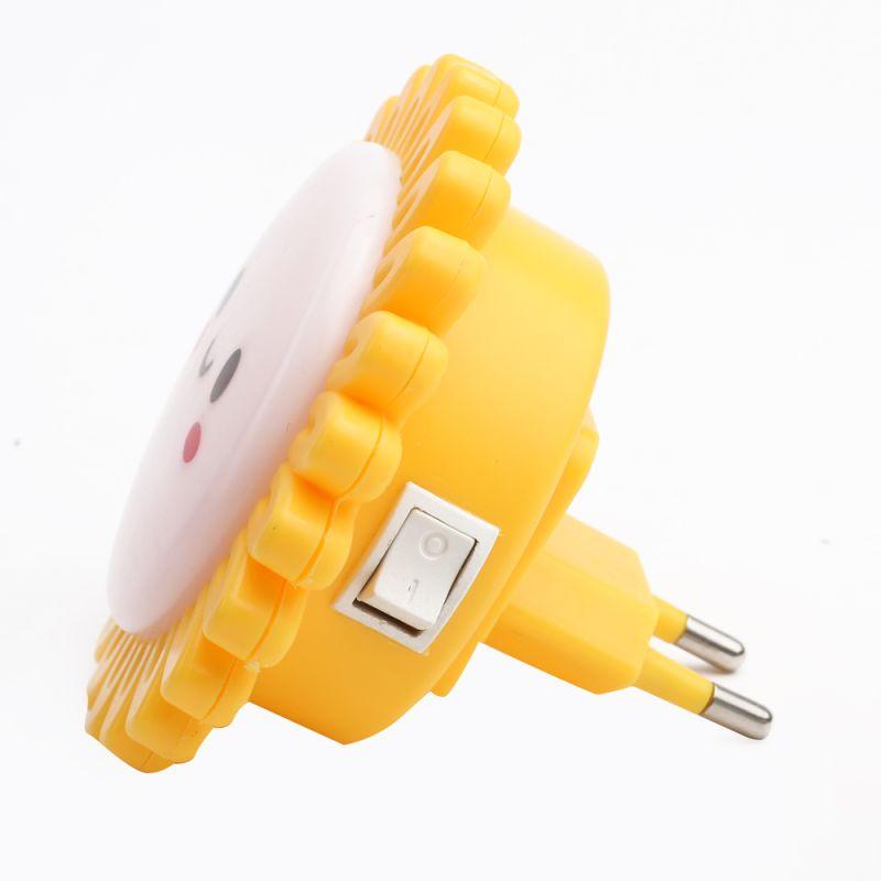 Светильник светодиодный NL-179 "Солнышко" ночник с выкл. 220В Camelion 12535