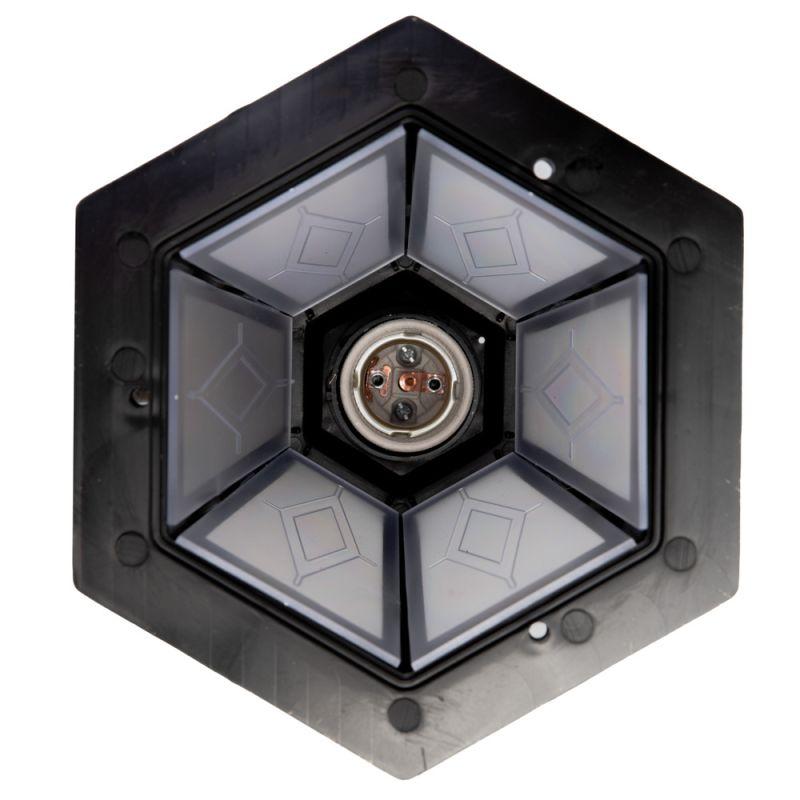 Светильник садово-парковый PP4101/02 C64 НБУ 06-60-001 У1 "Леда1" 6-гран. пласт. +пласт. черн. бронза Camelion 13835