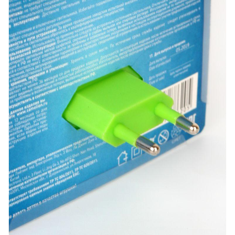 Светильник светодиодный NL-232 "Яблоко" ночник с выкл. 220В Camelion 13807