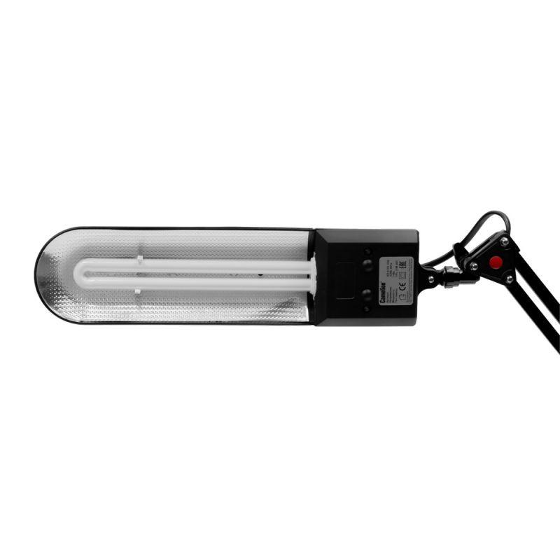 Светильник KD-017A настол. база + струбцина 230В 11Вт КЛЛ 2G7 черн. Camelion 3276