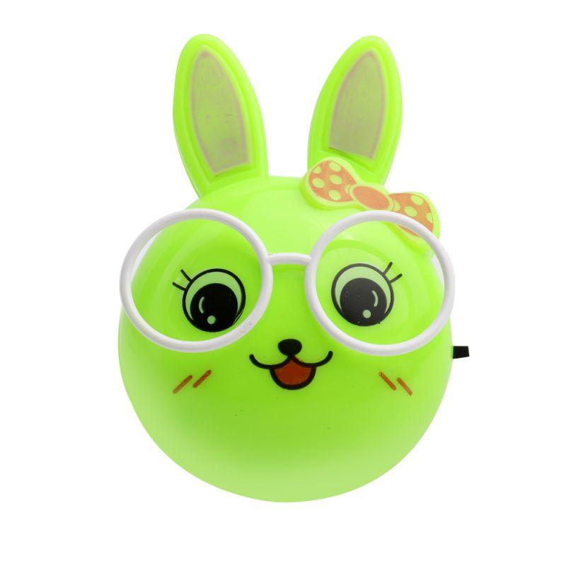 Светильник светодиодный NL-241 "Зайцы очкарики" ночник с выкл. 220В Camelion 13816