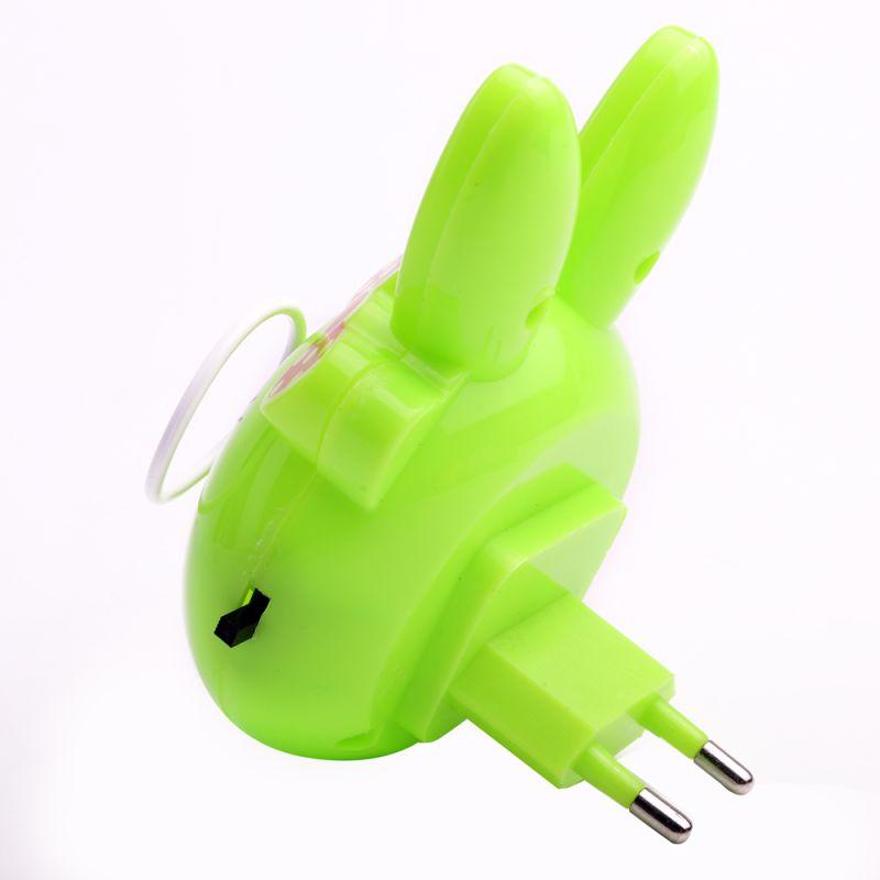 Светильник светодиодный NL-241 "Зайцы очкарики" ночник с выкл. 220В Camelion 13816