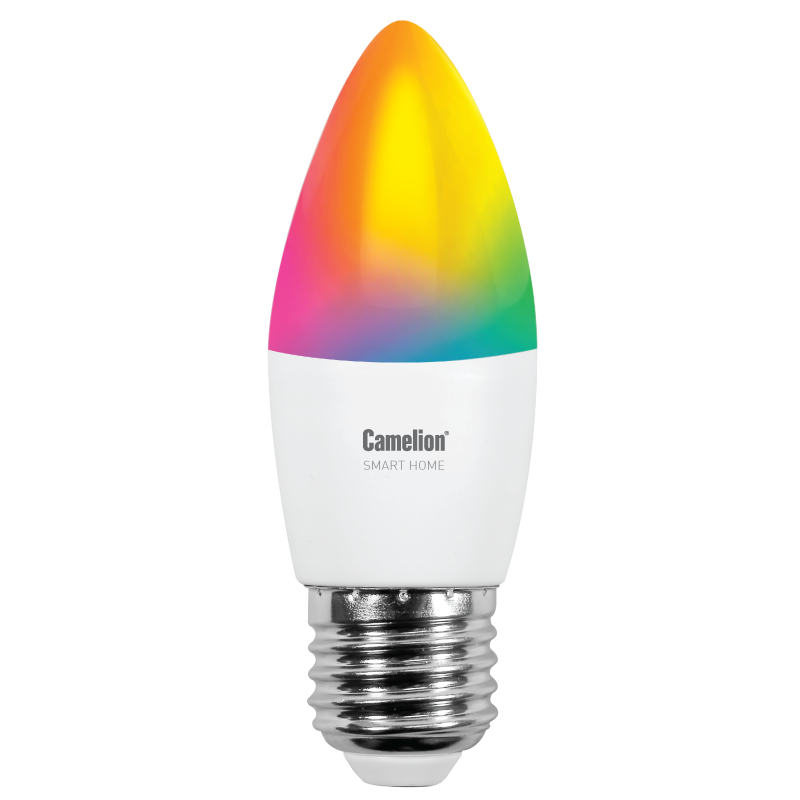 Camelion Smart Home LSH7/C35/RGBСW/Е14/WIFI (Эл.лампа светодиодная 7Вт Е14 RGB+DIM+CW 220В WiFi)