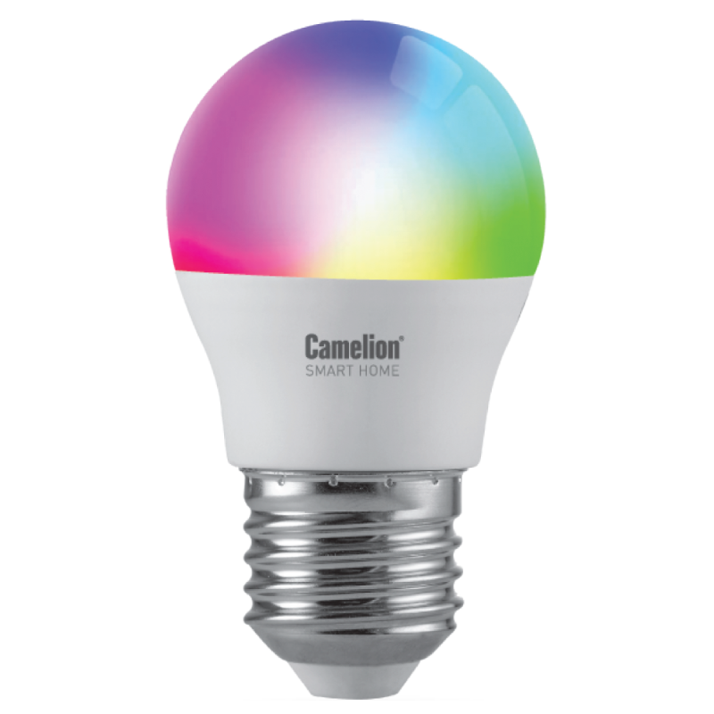 Camelion Smart Home LSH7/G45/RGBСW/Е27/WIFI (Эл.лампа светодиодная 7Вт Е27 RGB+DIM+CW 220В WiFi)