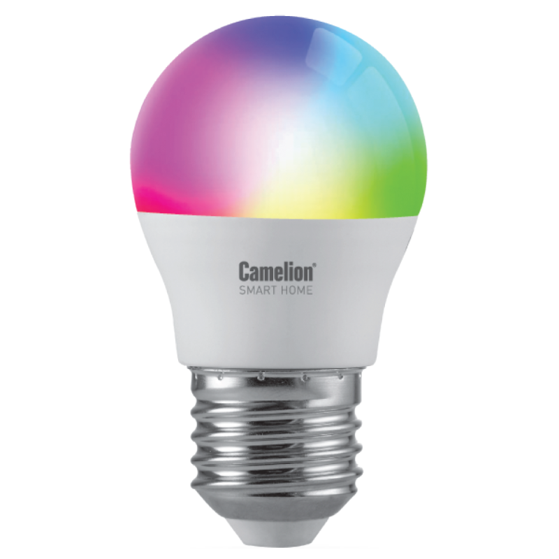 Camelion Smart Home LSH7/G45/RGBСW/Е27/WIFI (Эл.лампа светодиодная 7Вт Е27 RGB+DIM+CW 220В WiFi)