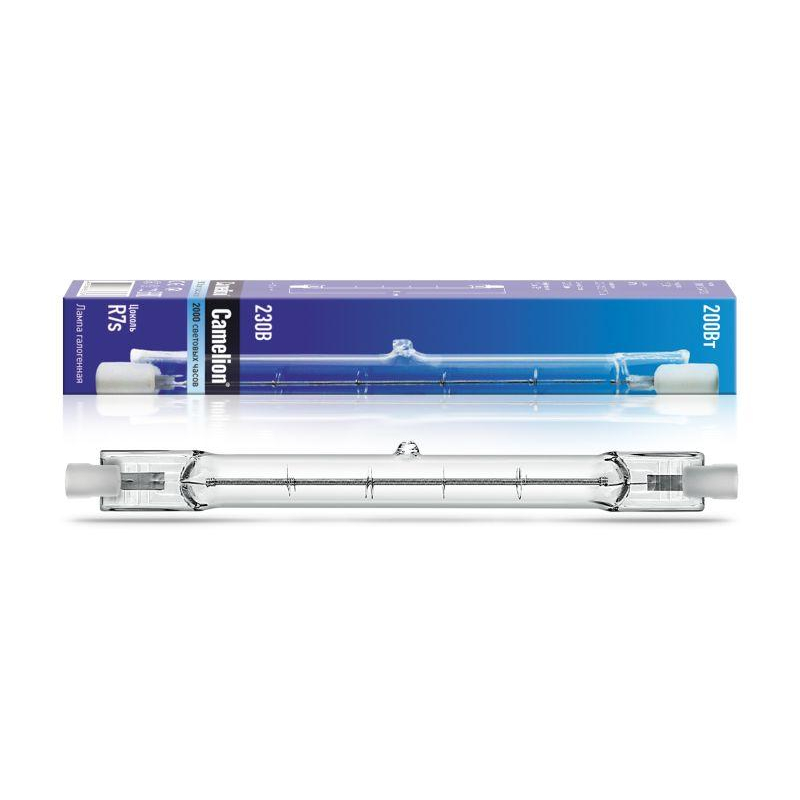Camelion J118 200W R7s (Линейная галоген. лампа, L=118mm, 220V, 2000 часов)