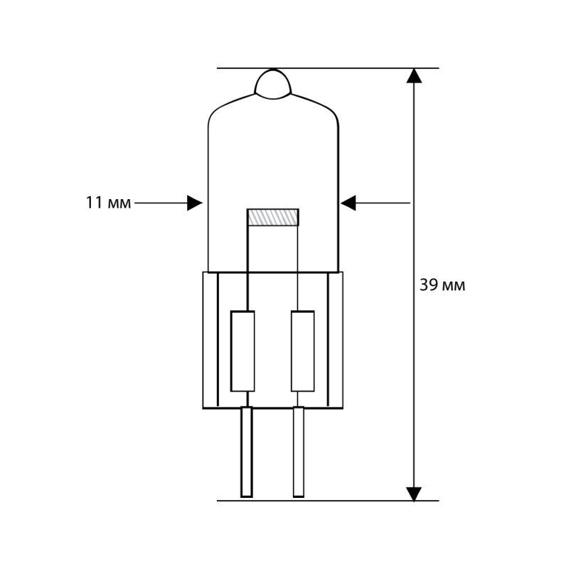 Camelion JD 50W G6.35 (Эл.лампа галоген.без рефлектора, 220V, 2000 часов)