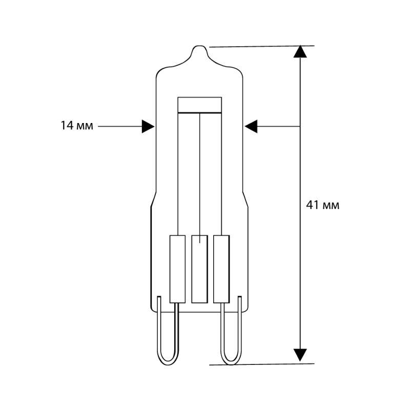 Camelion G9 75W CL (Эл.лампа галоген.без рефлектора, прозрачная, 220V, 2000 часов)