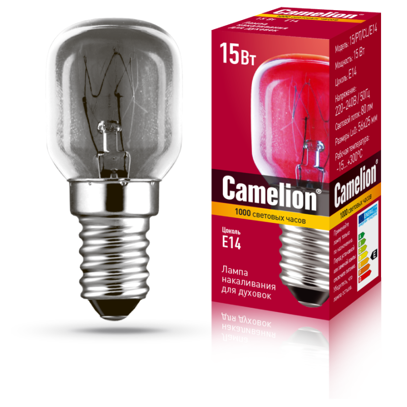 MIC Camelion 15/PT/CL/E14 (Эл.лампа накал.для духовок)