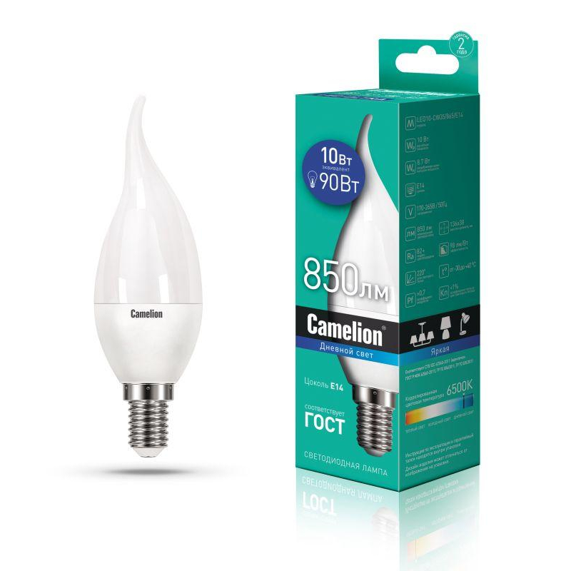 Camelion LED10-CW35/865/E14 (Эл.лампа светодиодная 10Вт 220В)