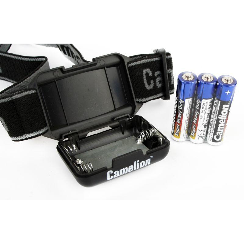 Налобный фонарь, черный,1Вт COB LED, 3 режима