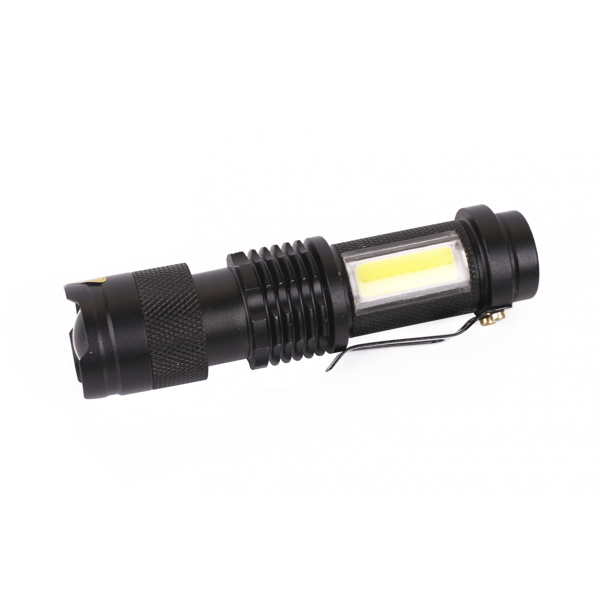 Camelion LED51531 (фонарь, черн., LED XPE+COB, ZOOM, 4 реж 1XLR6, алюм.,откр. блистер)