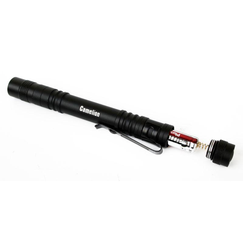 Camelion LED51517 (фонарь, черн., LED XPE, 3 реж 2XLR03 в компл., алюм., откр. блистер)