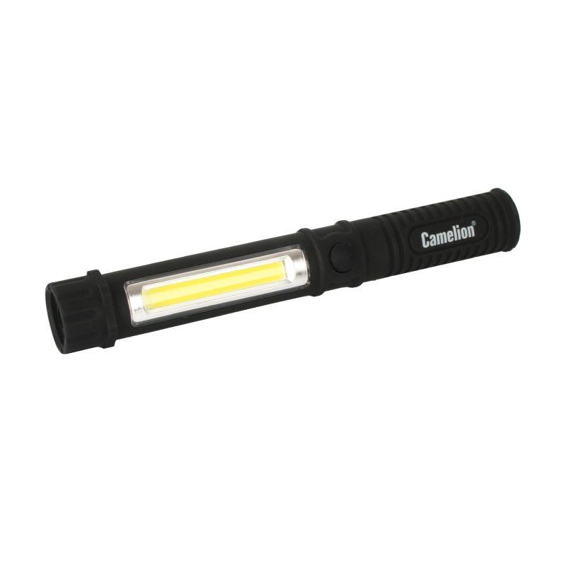 Сamelion LED51521 (фонарь-ручка, COB LED+1W LED, 3XR03, пластик, магнит, клипса, блистер)