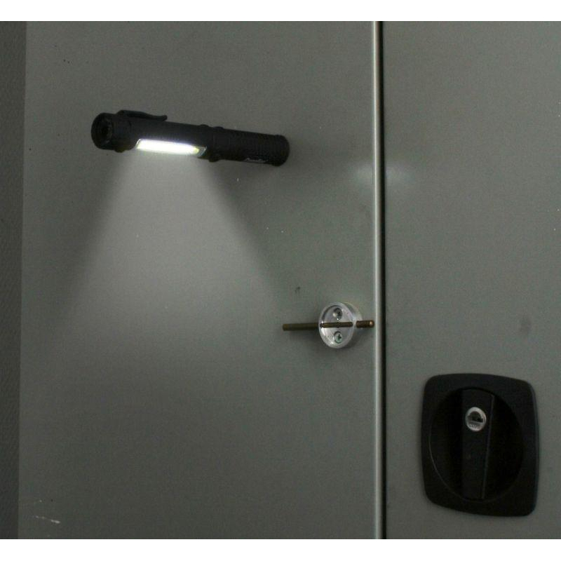 Сamelion LED51521 (фонарь-ручка, COB LED+1W LED, 3XR03, пластик, магнит, клипса, блистер)