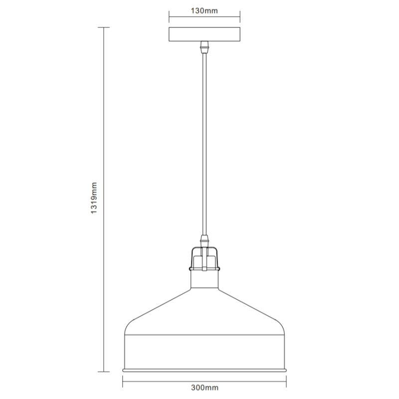 Camelion PL-425L C71 Белый + хром (Светильник подвесной Amsterdam, 1х E27, 60Вт, 230В, металл)