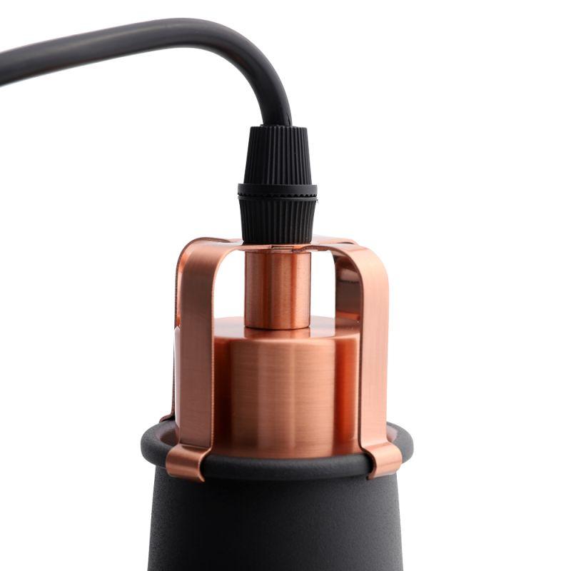 Camelion PL-425S C62 черный + медь (Светильник подвесной Amsterdam, 1х E27, 60Вт, 230В, металл)