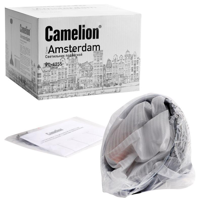 Camelion PL-425S C62 черный + медь (Светильник подвесной Amsterdam, 1х E27, 60Вт, 230В, металл)
