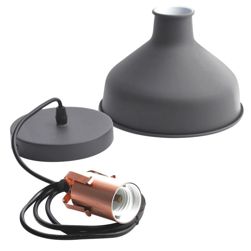 Camelion PL-425S C62 черный + медь (Светильник подвесной Amsterdam, 1х E27, 60Вт, 230В, металл)