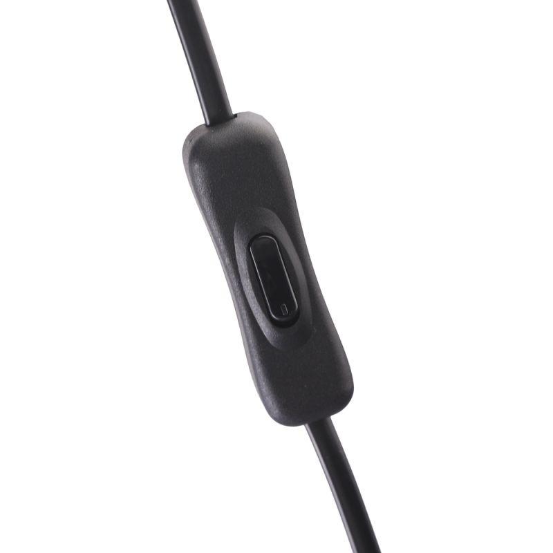 Camelion KD-428F C02 чёрный (Светильник напольный New York, 1х E27, 40Вт, 230В, металл)