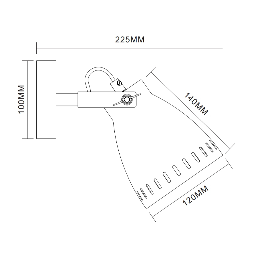 Camelion WML-428-1 C08 Cерый (Светильник настенный New York,1х E27, 40Вт, 230В, металл)