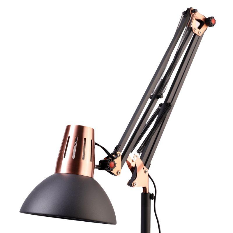 Camelion KD-431F C62 черный + медь (Светильник напольный Berlin, 1х E27, 40Вт, 230В, металл)