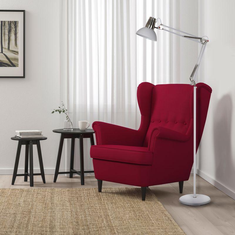 Camelion KD-431F C71 Белый + хром (Светильник напольный Berlin, 1х E27, 40Вт, 230В, металл)