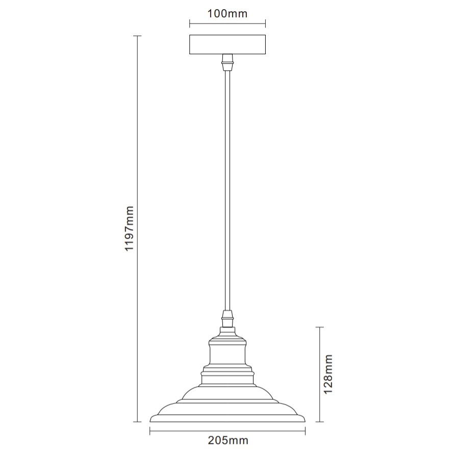 Camelion PL-600 C67 черный + стар медь (Светильник подвесной LOFT, 1х E27, 40Вт, 230В, металл)