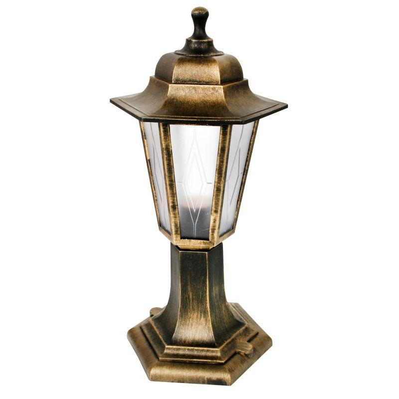 Camelion PP4104 C64 НТУ 06-60-001 У1 "Оскар1" черн.+бронза (Св-к садово-парк., 6-гран., пластик+пл