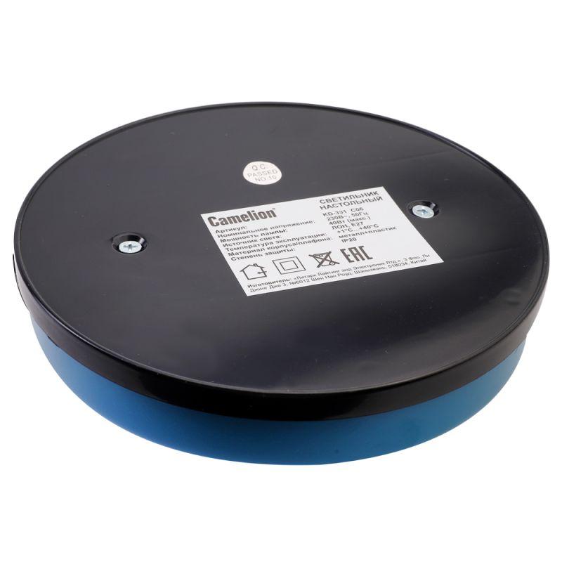 Camelion KD-331 C06 синий (Светильник настольный, 230V, 40W, E27)