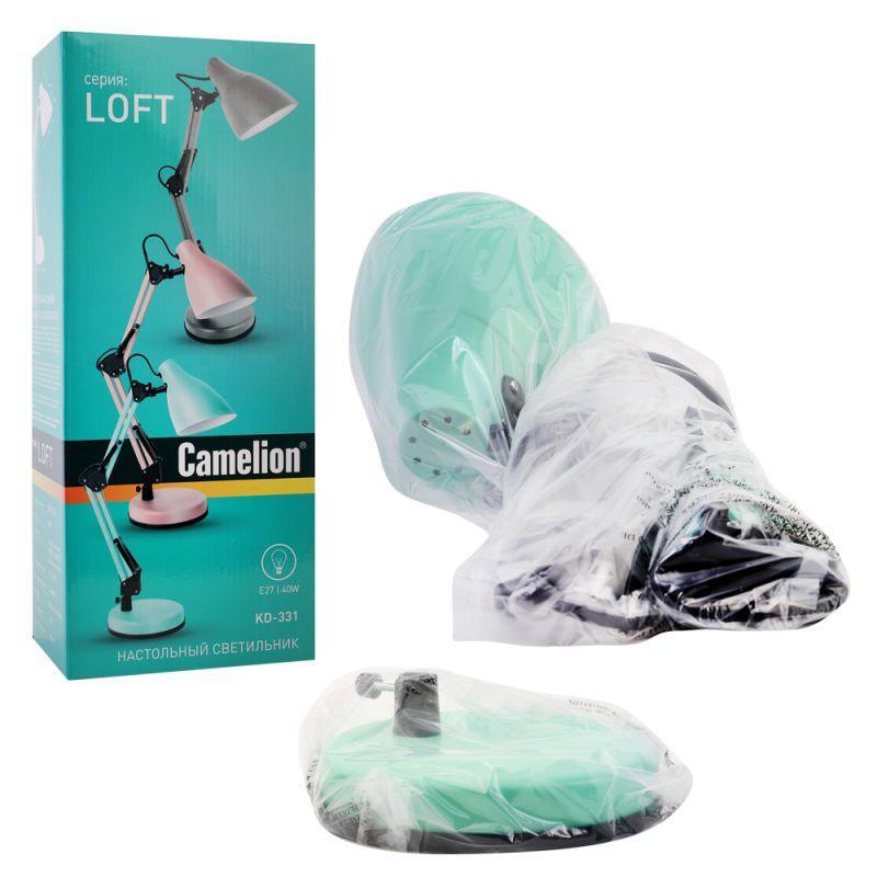 Camelion KD-331 C16 мятный (Светильник настольный, 230V, 40W, E27)