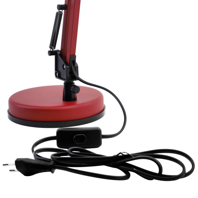 Camelion KD-331 C04 красный (Светильник настольный, 230V, 40W, E27)