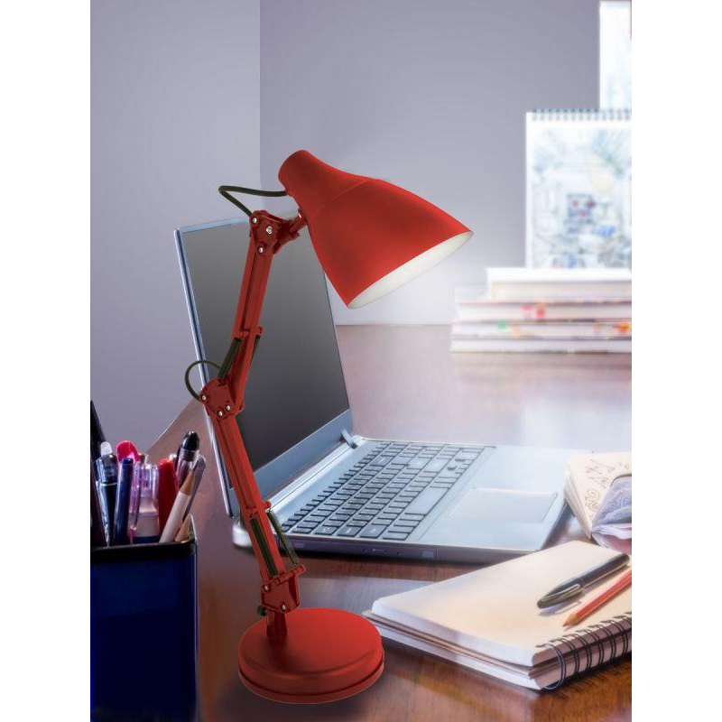 Camelion KD-331 C04 красный (Светильник настольный, 230V, 40W, E27)