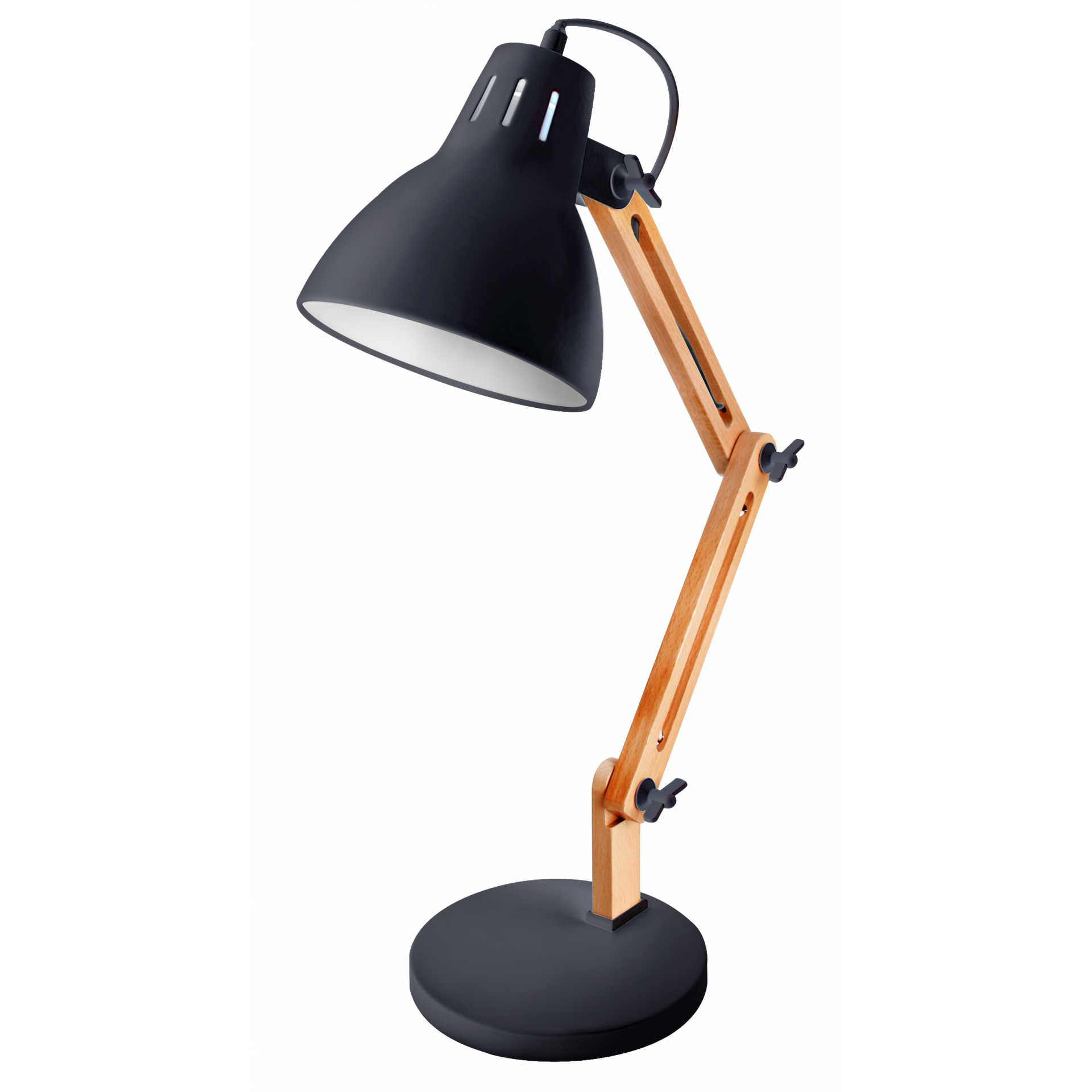 Camelion KD-355 C02 чёрный (Светильник настольный,230V 40W E27)