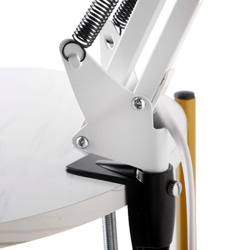 Camelion KD-335 C01 белый (Свет-к настольн.с метал. струбциной, 230V, 40W, E27) АКЦИЯ!!!