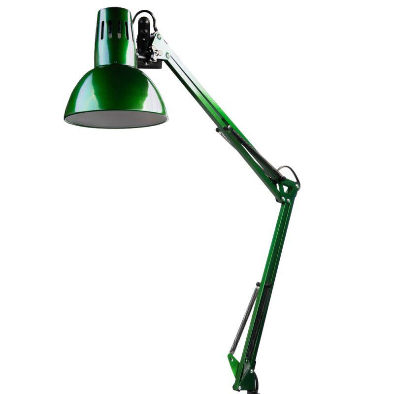 Camelion KD-312 C05 зелёный (Светильник настольный,230V 40Вт, E27)