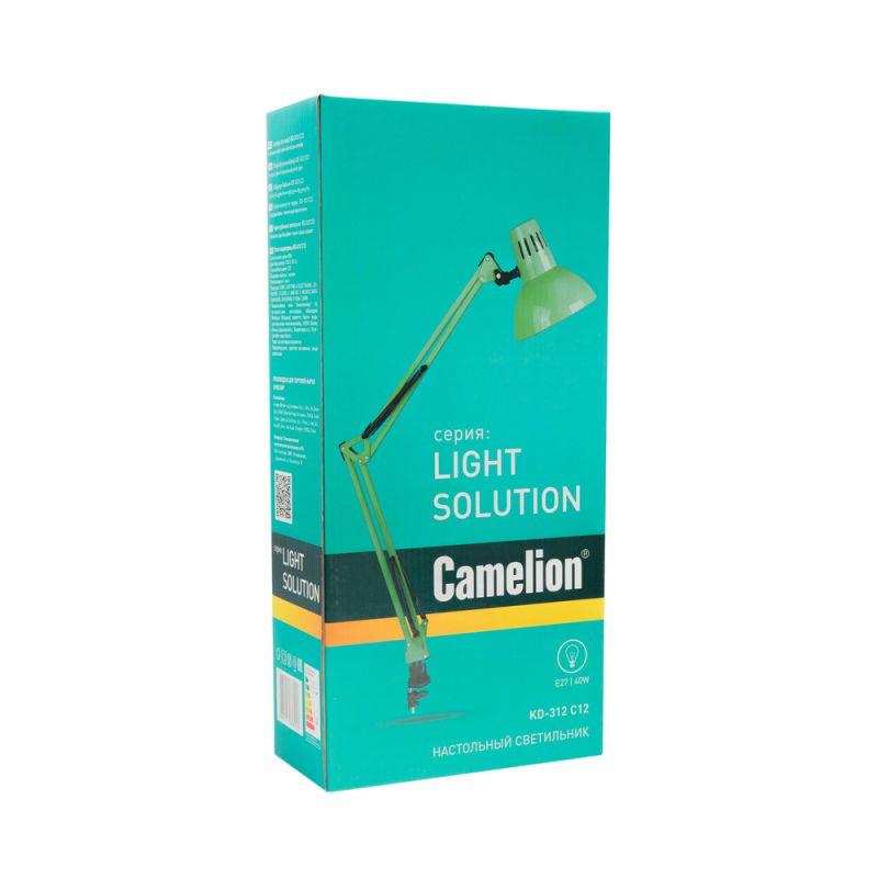 Camelion KD-312 C05 зелёный (Светильник настольный,230V 40Вт, E27)